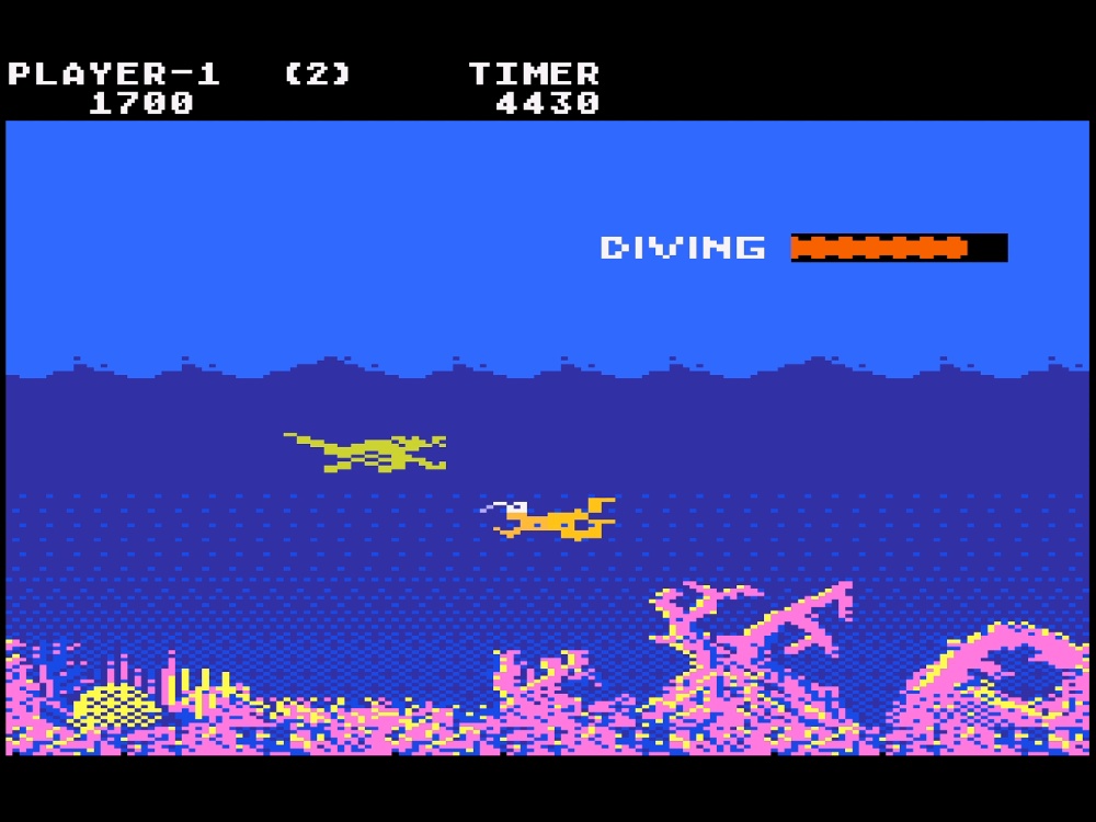Gameplay of Jungle Hunt for Atari 5200